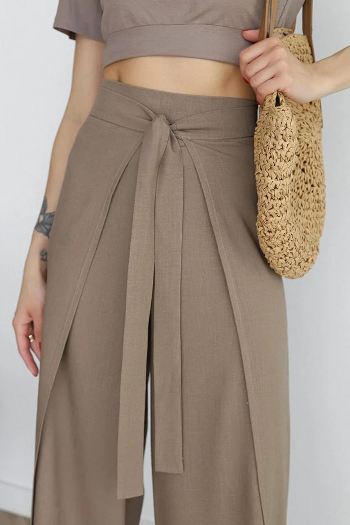 Marika™ - Rosetta Wide Linen Trousers