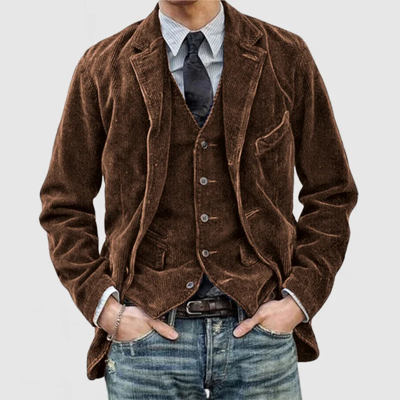 Arthur™ - Elegant Corduroy Blazer and Vest Set