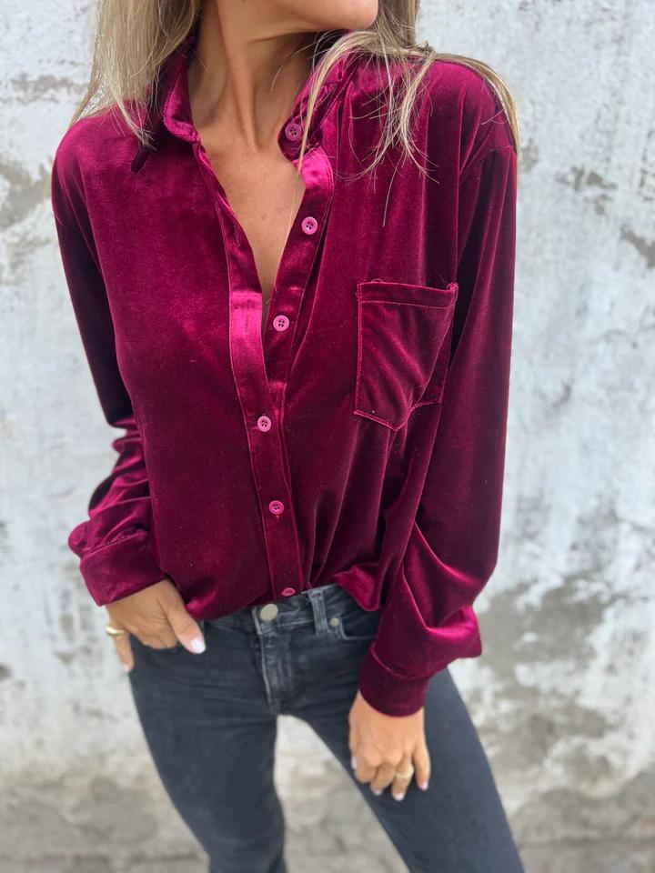 DAHLIA™ - Soft Velvet Shirt