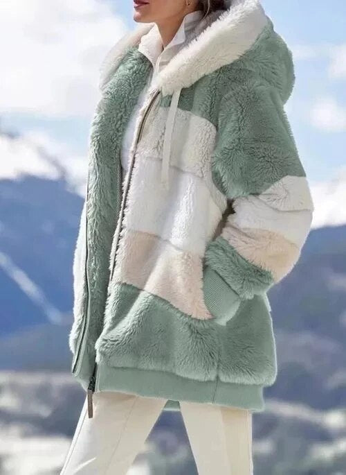 Alaska - Women's Striped Winter Coat