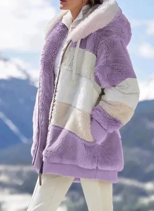 Alaska - Women's Striped Winter Coat