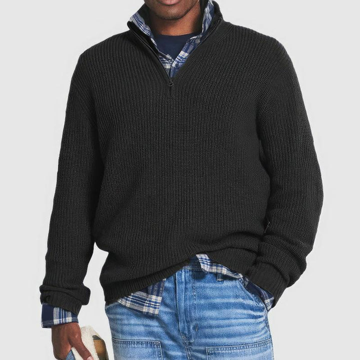 Finn - Essential Zip Neck Sweater