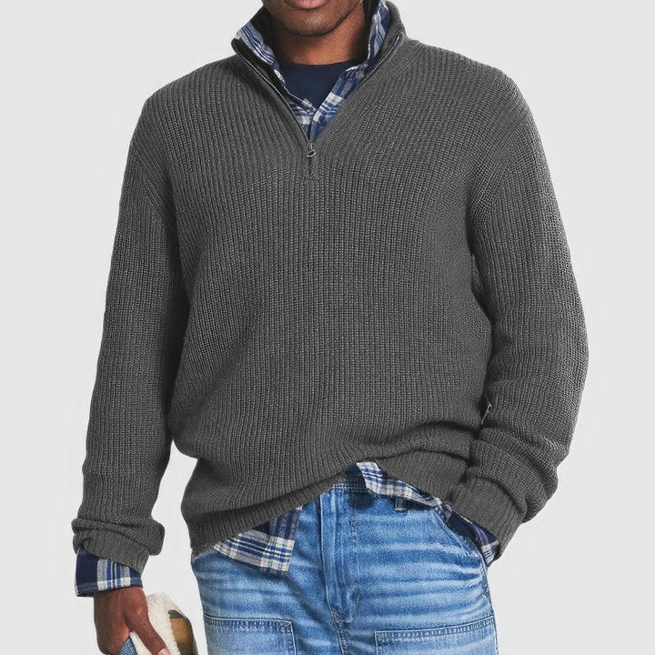 Finn - Essential Zip Neck Sweater