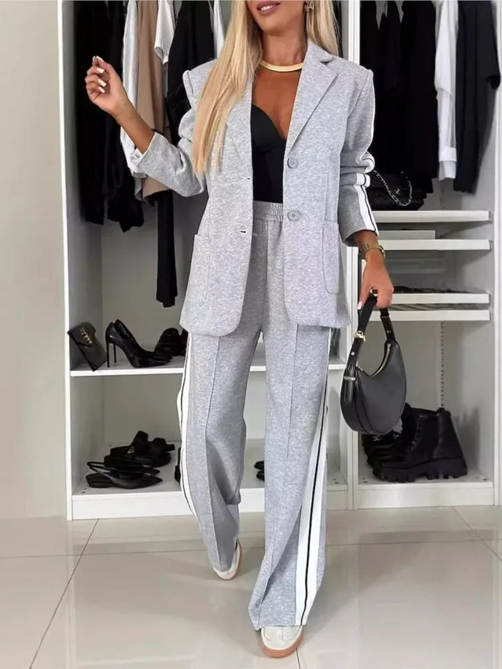 WinterElegance | Women's 2024 Fall & Winter Blazer & Pant Suit Set